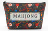 UntilPlan American Mahjong Empty Bag,Thickened American Mahjong Tiles Bag with Zipper Storage Pouch Printed,Tile Holder Rack Bag for Game Lover Gift
