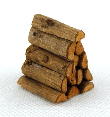 Dollhouse Miniature Set of Fireplace Logs