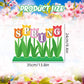 Spring Decorations for Home 13.8x9.4inch Wooden Tulips Table Decorations Spring Flowers Table Centerpieces Rustic Farmhouse Tulips Tiered Tray Decor