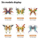 Microworld 3D Metal Puzzle, 6 Styles Wish Butterfly Metal Model Kit, Family Blessing Lucky Symbol Home Decor Collection DIY Metal Earth Brain Teaser