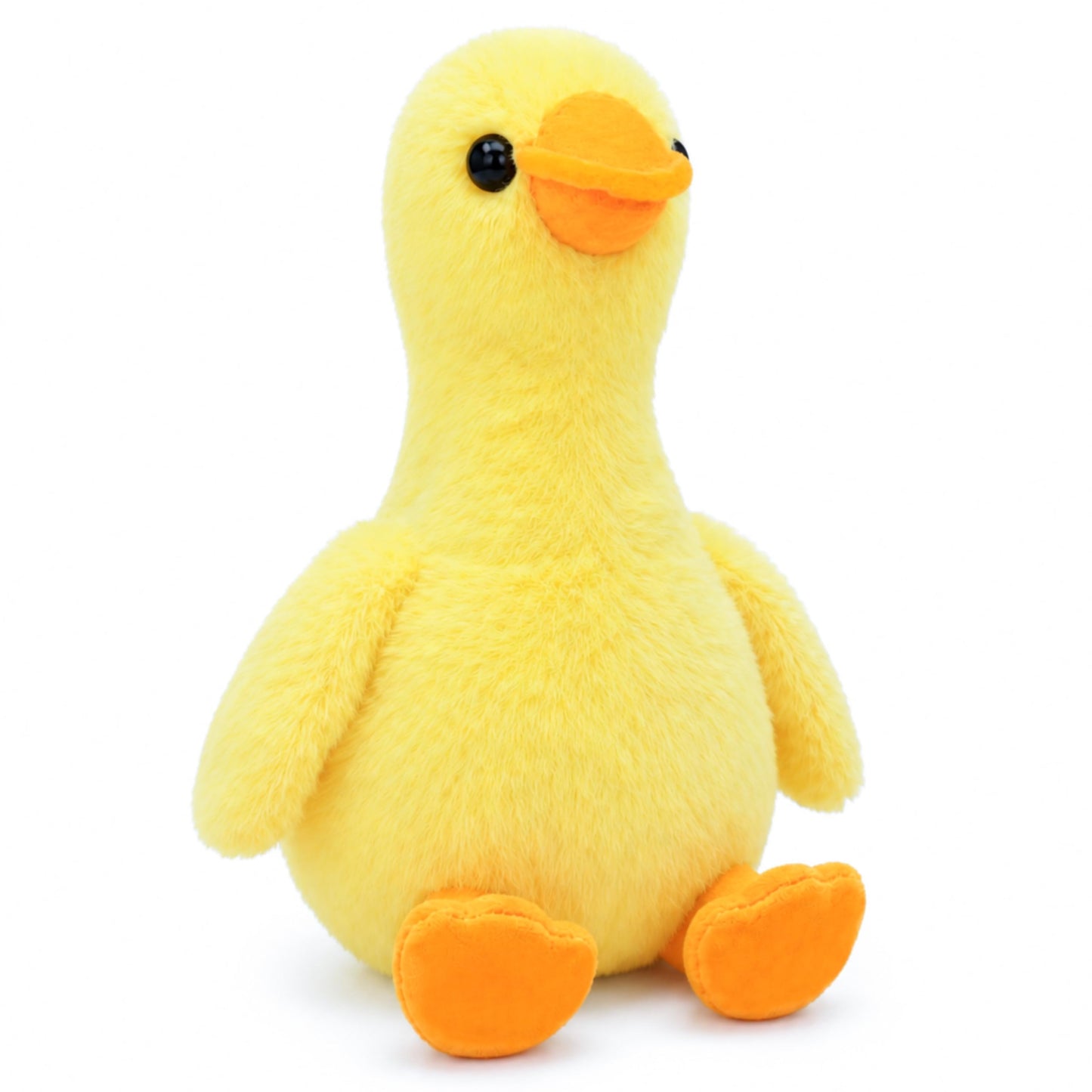 PHHKK 10” Cute Yellow Duck Plush Toy, Soft Stuffed Duckling, Huggable Plush Animal for Boys & Girls, Birthday