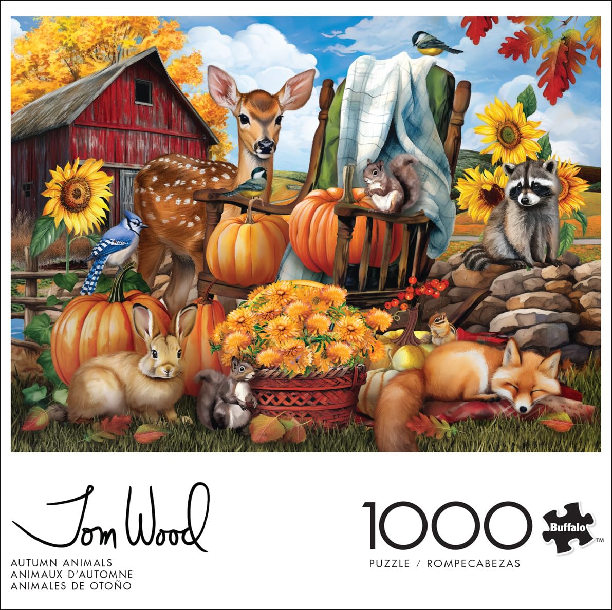 Buffalo Games - Autumn Animals - 1000 Piece Jigsaw Puzzle for Adults