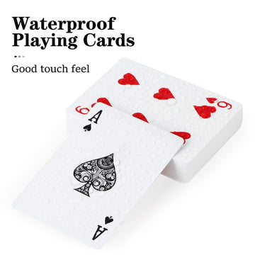 Timenued Plastic Playing Cards Waterproof Playing Cards 2 Pack,Decks of Poker Cards Set for Adults,Poker Size Regular Index,Suitable for Various Cards