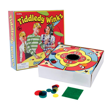 Schylling Tiddledy Winks - Classic Game for the Whole Family - Includes Game Board, Cup, and Winks - Ages 3 and Up