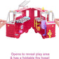 Barbie Chelsea Can Be Doll & Toy Fire Truck Playset with Blonde Small Doll, 2 Pets & 15+ Acessories, Open for Fire Station
