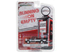1990 S-15 Sierra Pickup Truck Black and White with Flames Running on Empty Series 16 1/64 Diecast Model Car by Greenlight 41160D