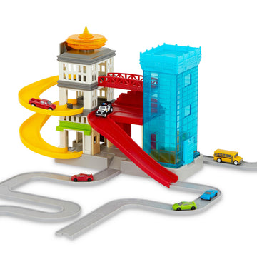 DRIVEN by Battat Toy Car Playset, Big City Cruisin' Fleet, 60 Pc Set