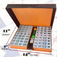 LANYOTA Mahjong Set,Chinese Mahjong Game Set with Carrying Travel Case, 1.5'' Large 146 Tiles with Arabic Numerals, 3 Dices, A Wind Indicator, A Set