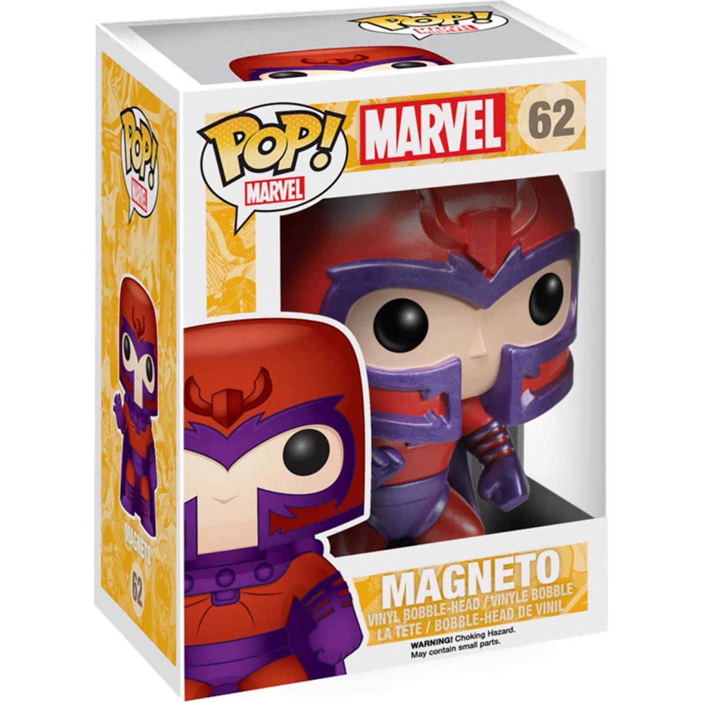 Funko M a g n e t o : P o p ! Vinyl Figurine Bundle with 1 Compatible 'ToysDiva' Graphic Protector (062-04469 - B)