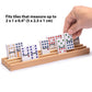 Yellow Mountain Imports Domino Accessories Combo - 10” Beechwood Racks (Set of 4) & 60-Sheet Scorepad for Mexican Train and Chickenfoot