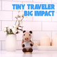 Cheerspace Traveling Capybara - Positive Crochet Toy with Uplifting Message | Gifts for Women | Handmade Plush for Travel & Anxiety Relief