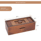 Bits and Pieces Secret Money Puzzle Box - Stash Your Cash Money Holder - Wooden Brain Teaser - Wooden Secret Hidden Compartment (Single Knob Puzzle