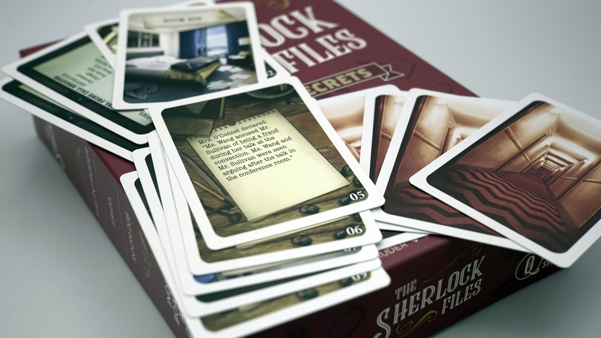 Indie Boards & Cards Sherlock Files: Sinister Secrets, Cooperative Modern Detective Games, 1 to 8 Players, Ages 14+