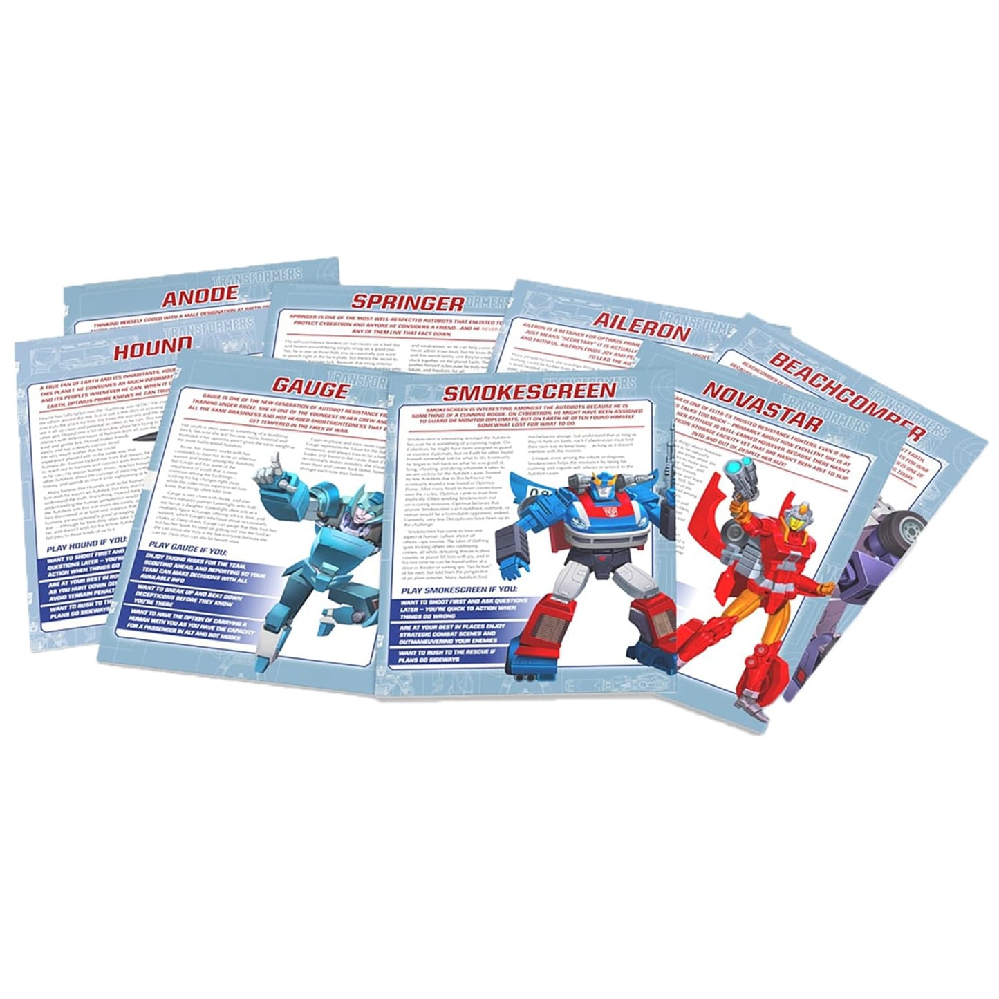 Renegade Game Studios Transformers RPG Beginner Box Starter Set with Dice, Adventures & Character Sheets