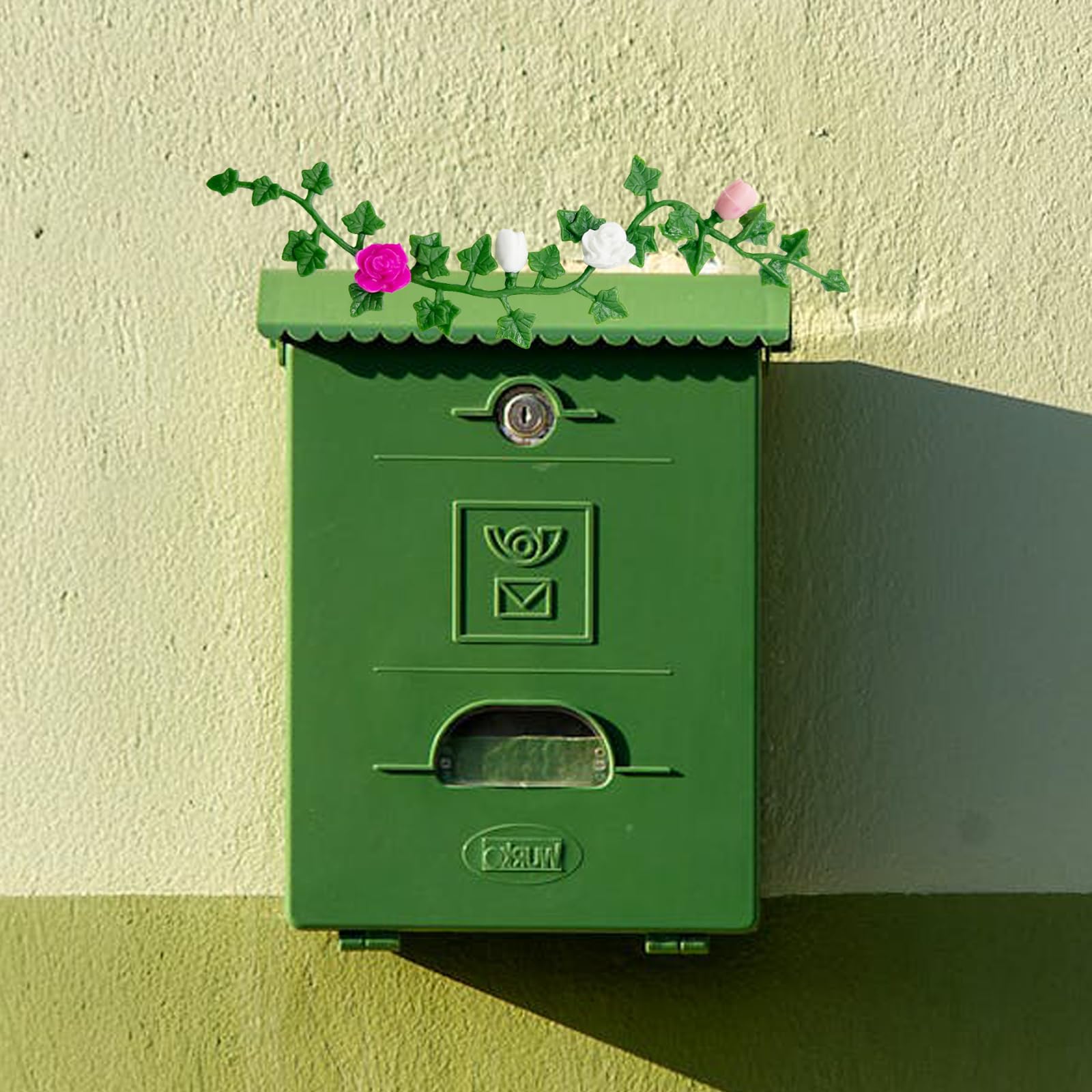 5pcs Miniature Rose Flower Vine, Miniature Grass Flower Tufts, Mini Flowers Vine for Fairy Garden Mini House Micro Landscape Decoration