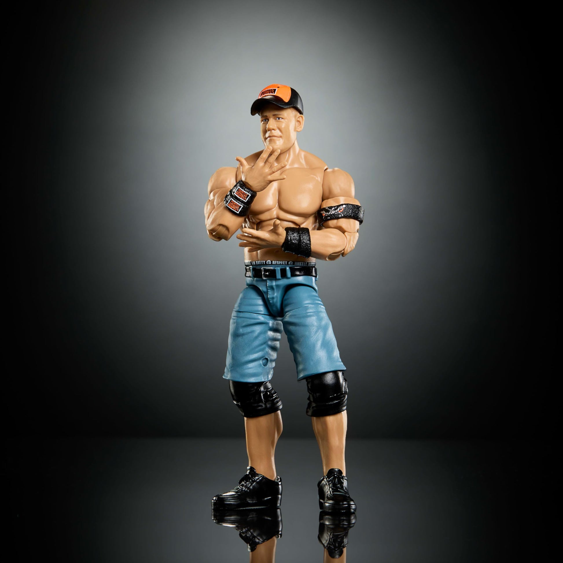 Mattel WWE Elite Collection Action Figure & Accessories, Premium Live Event John Cena Set, Wrestlemania with Sam Roberts Build-A-Figure Parts