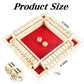 Shut The Box Game, 2-4 Player Family Wooden Board Table Math Games, Travel Games, Stocking Stuffers, Board Games, 2 Dices Tabletop Toys for School