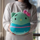 Squishmallows 8" Hello Kitty FrankenKitty- Officially Licensed Kellytoy Halloween Sanrio Plush- Collectible Soft Squishy Stuffed Animal Toy- Add