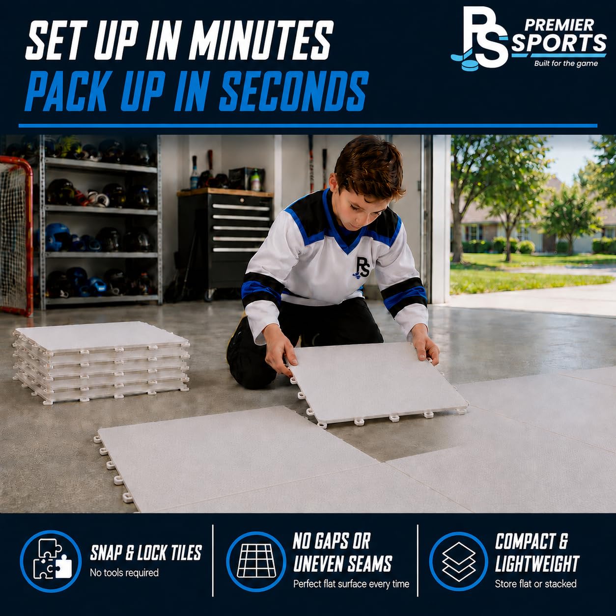 Hockey Flooring Tiles for Training 12 x 12“, Training Equipment, 8 Pack