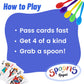 Regal Games Spoons Card Games for Kids - Spoons Game, Deck of Cards, Fun Family Games for Kids and Adults, Playing Cards, Game Night, Travel Games