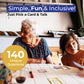 Kingdom Expressions Let's Talk About It! - a Deck of 140 Conversation Cards to Connect with Family, Friends, and Co-Workers - Perfect for Family Game