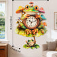 3D Wooden Puzzles for Adults, Frog Clock with Pendulum Model Kit, 3D Puzzles for Adults Room Home Decor DIY Wall Clock Kit, Holiday Birthday Christmas