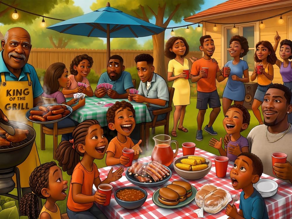 The Cookout - 1000-Piece Jigsaw Puzzle | A Cartleaux Family Ties Collection
