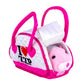 ZhuZhu City Hamster & Quilted Carrier - Jilly The Pink & White Interactive Hamster with 40+ Sounds & Movements - Take Your ZhuZhu Adventures Anywhere!