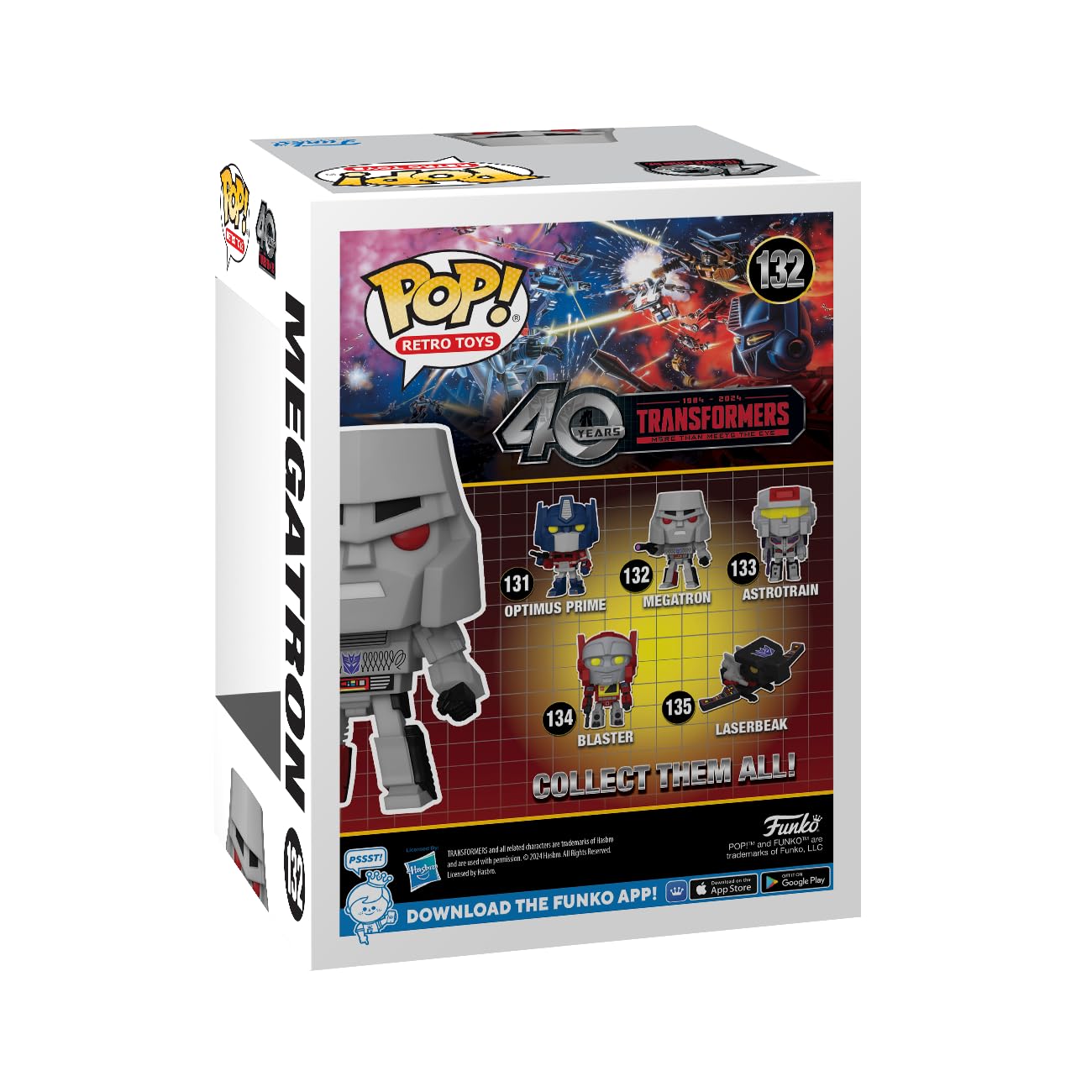 Funko Pop Retro Toys: Transformers: Generation 1-40th Anniversary, Megatron - Collectable Vinyl Figure - Gift Idea - Official Merchandise - Toys for