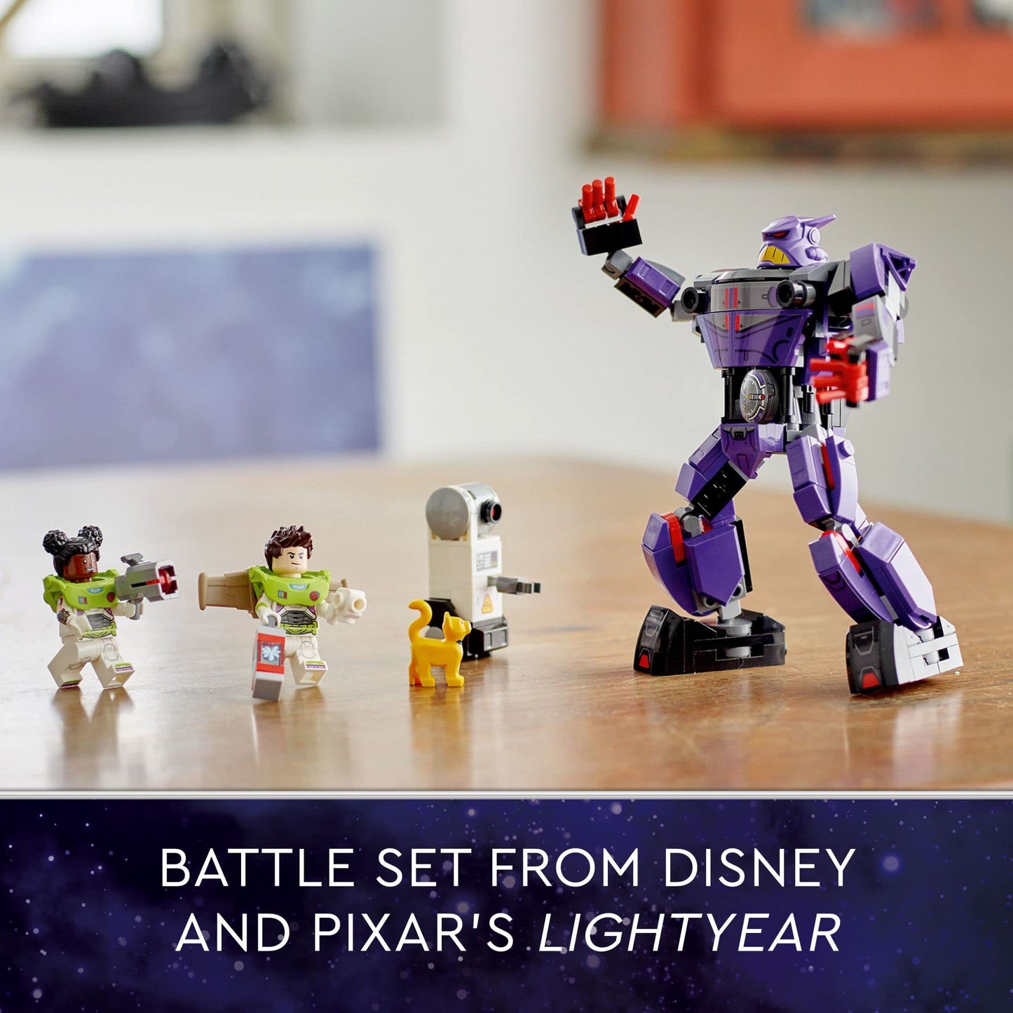LEGO Disney and Pixar’s Lightyear Zurg Battle 76831 - Buildable Robot Toy with Mech Action Figure, Buzz Minifigure with Laser and Jetpack, Great Gift