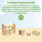PlanToys® Wooden Children’s Room Classic Set for Montessori Small World Play | Creative Role Play and Social Interaction | Eco Friendly Wooden