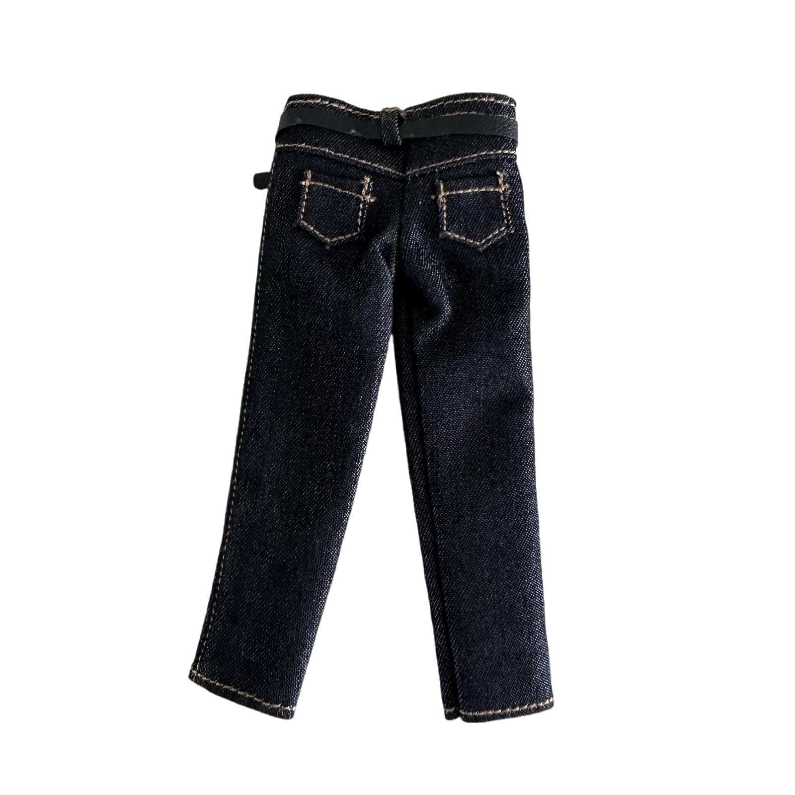 1/12 Action Figure Clothes,Straight Pants for 6" Male Action Figures,1:12 Scale Action Figure Jeans,only Pants (Straight Pants-Black)