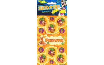 Dr Stinky's Pineapple Scratch-n-Sniff Stickers, 2 Sheets 4 x 6 3/4, 26 Stickers