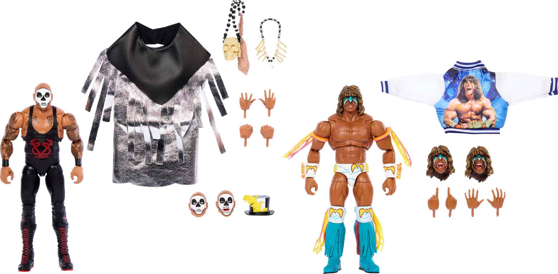 Mattel WWE Ultimate Edition Action Figure 2-Pack, Greatest Grudges '92 Collectible Set with Ultimate Warrior & Papa Shango 6-inch Superstars
