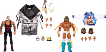 Mattel WWE Ultimate Edition Action Figure 2-Pack, Greatest Grudges '92 Collectible Set with Ultimate Warrior & Papa Shango 6-inch Superstars