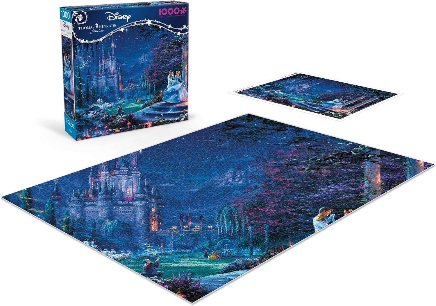 Ceaco - Thomas Kinkade Disney - Cinderella - 1000 Piece Puzzle for Adults