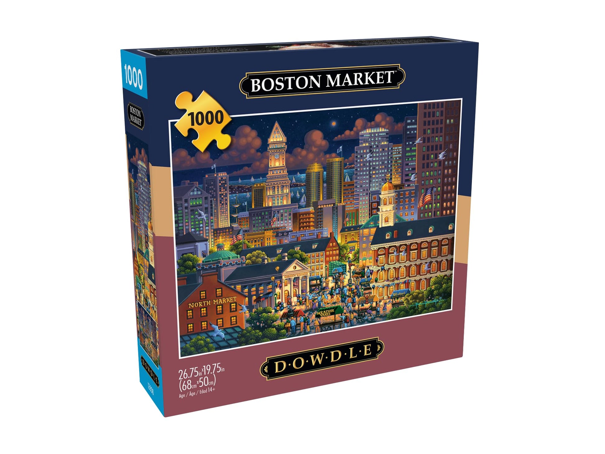 Buffalo Games - Eric Dowdle - Boston Market - 1000 Piece Jigsaw Puzzle for Adults -Challenging Puzzle Perfect for Game Nights - Finished Size is 26.75