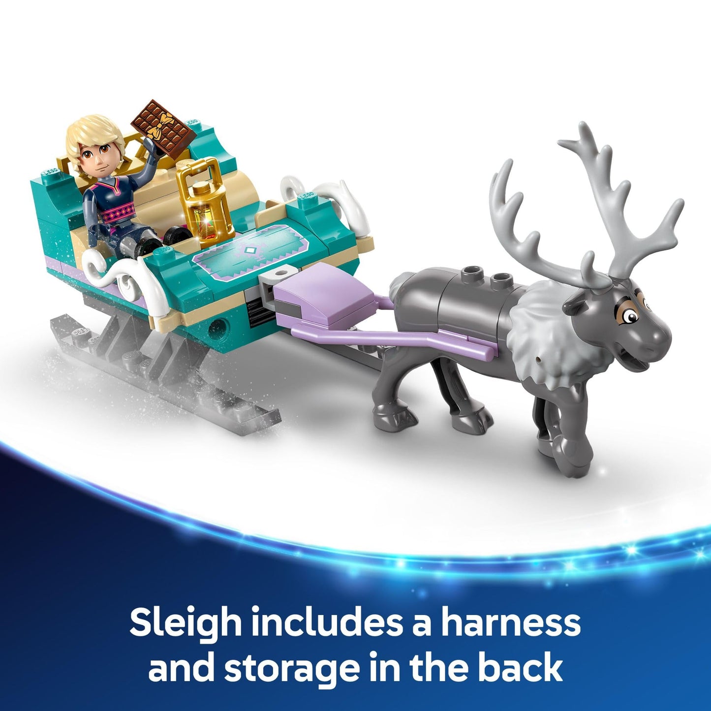 LEGO Disney Frozen Anna's Sleigh Adventure Building Toy Set - Frozen Toy for Toddlers with 2 Disney Princess Minidolls - Learning and Educational Set