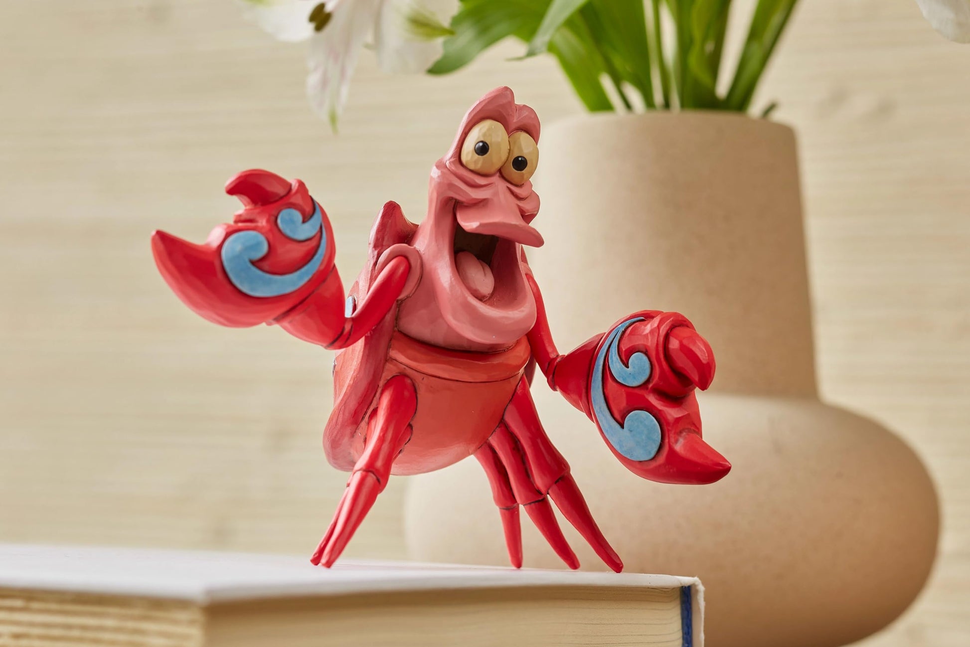 Enesco Disney Traditions Collection by Jim Shore The Little Mermaid Sebastian The Crab Miniature Figurine- Resin Hand Painted Crafted Collectible