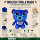 Grovii America 250 USA Bear Midori Plushie, 8” Super Soft Collectible Plush Toy, Official Licensed Chibi Character