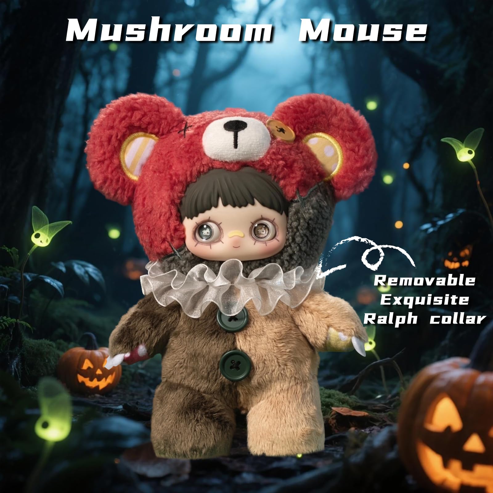 Mckkymi Plush Blind Box,Maymei Twin Secret Realm Series Stuffed Blind Box Doll 1PC,Kawaii Mystery Plush Toys Collectible for Birthday Gift,Halloween