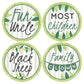 Big Dot of Happiness Family Tree Reunion - Gathering Party Funny Name Tags - Badges Sticker Set of 12