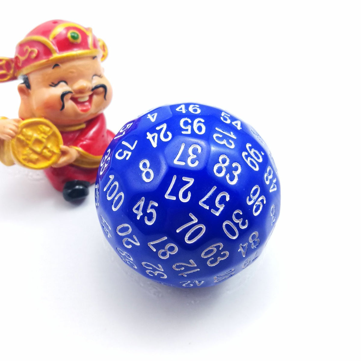 Bescon Polyhedral Dice 100 Sides Dice, D100 die, 100 Sided Cube, D100 Game Dice, 100-Sided Cube of Blue Color