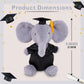 Made By Aliens Graduation Plush Toy 2026 - Soft Stuffed Animal Plush with Cap & Diploma/Gown/Sash - Graduation Gift for Kids Preschool Kindergarten