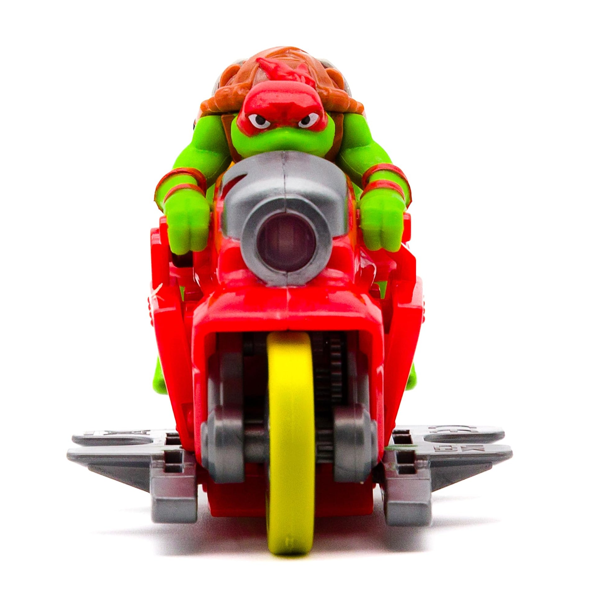 Teenage Mutant Ninja Turtles Backflip Riders 4-Pack, TMNT Rev-Up Motorcycle Toy Vehicles with Backflip Stunt Action, Rubber Tires, Mutant Mayhem Toy