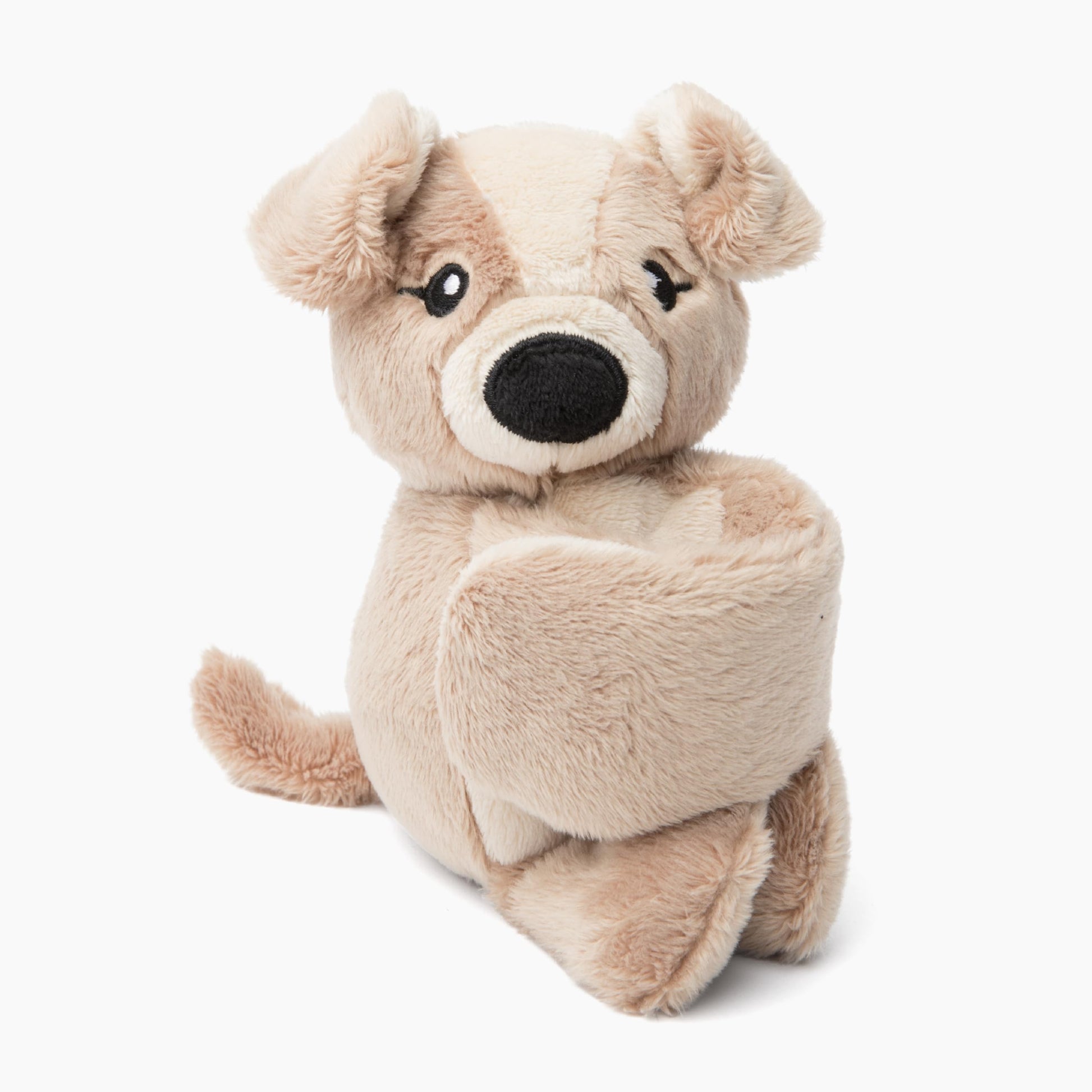 HUGIMALS Hug Babies Charlie the Puppy Cute Mini Plush Stuffed Animal Bracelet for Kids | Soft & Cuddly Portable Comfort Adorable On-The-Go Companion