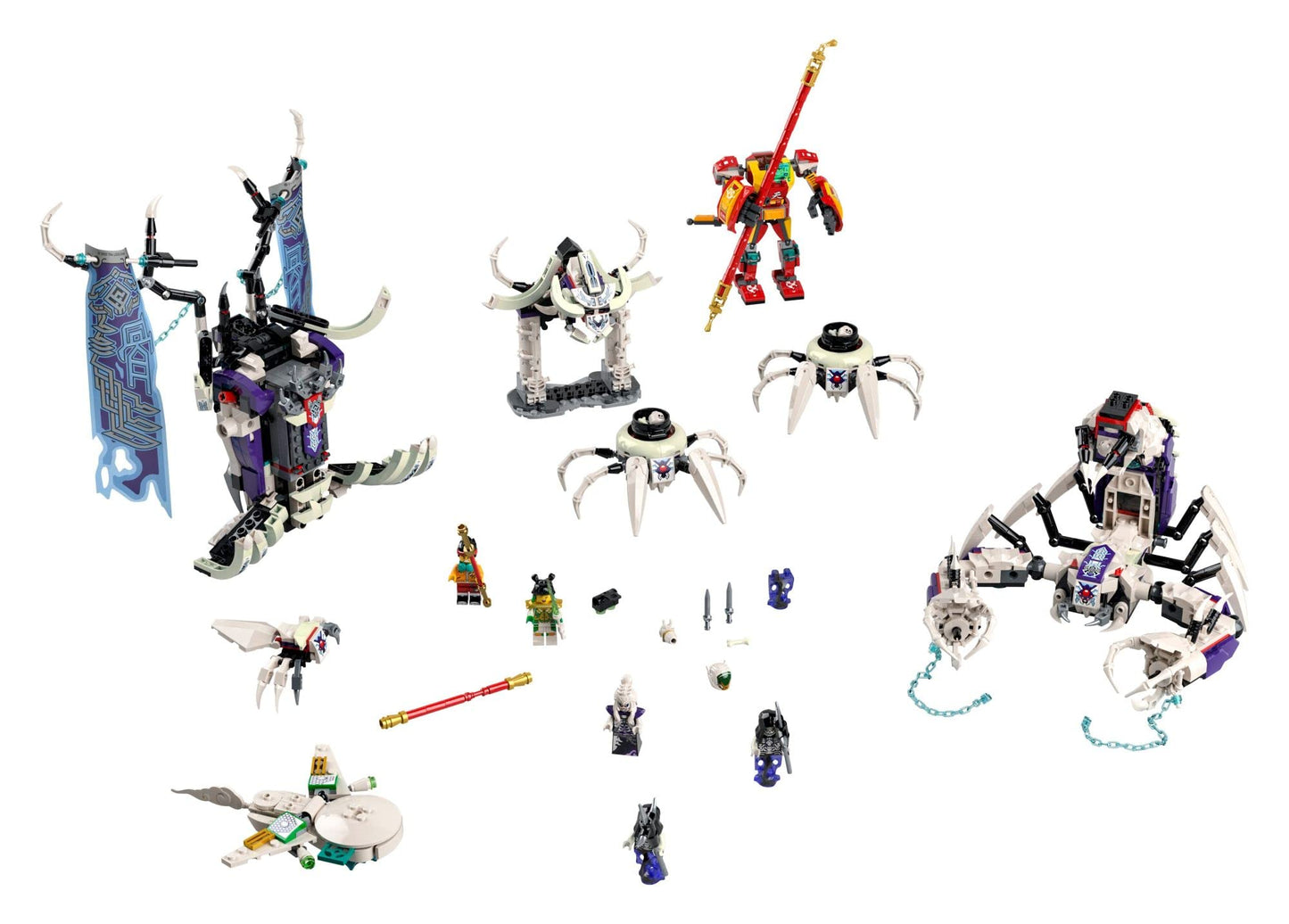 LEGO Monkie Kid The Bone Demon 80028 Creative Toy Building Kit; Awesome Play-as-You-Build Set for Kids (1,375 Pieces)