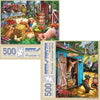 Bits and Pieces - Value Set of Two 500 Piece Jigsaw Puzzles for Adults - Hide and Seek, What’s The Password Jigsaw Puzzles by Artist Larry Jones