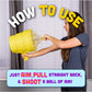 Airzooka Air Blaster- Blows 'Em Away - Air Toy for Adults and Children Ages 6 and Older - Black