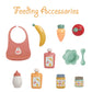 JC Toys Baby Doll Travel Case with 24 Accessories - Feeding, Bath & Care Essentials for Imaginative Play- Fits All Doll Sizes
